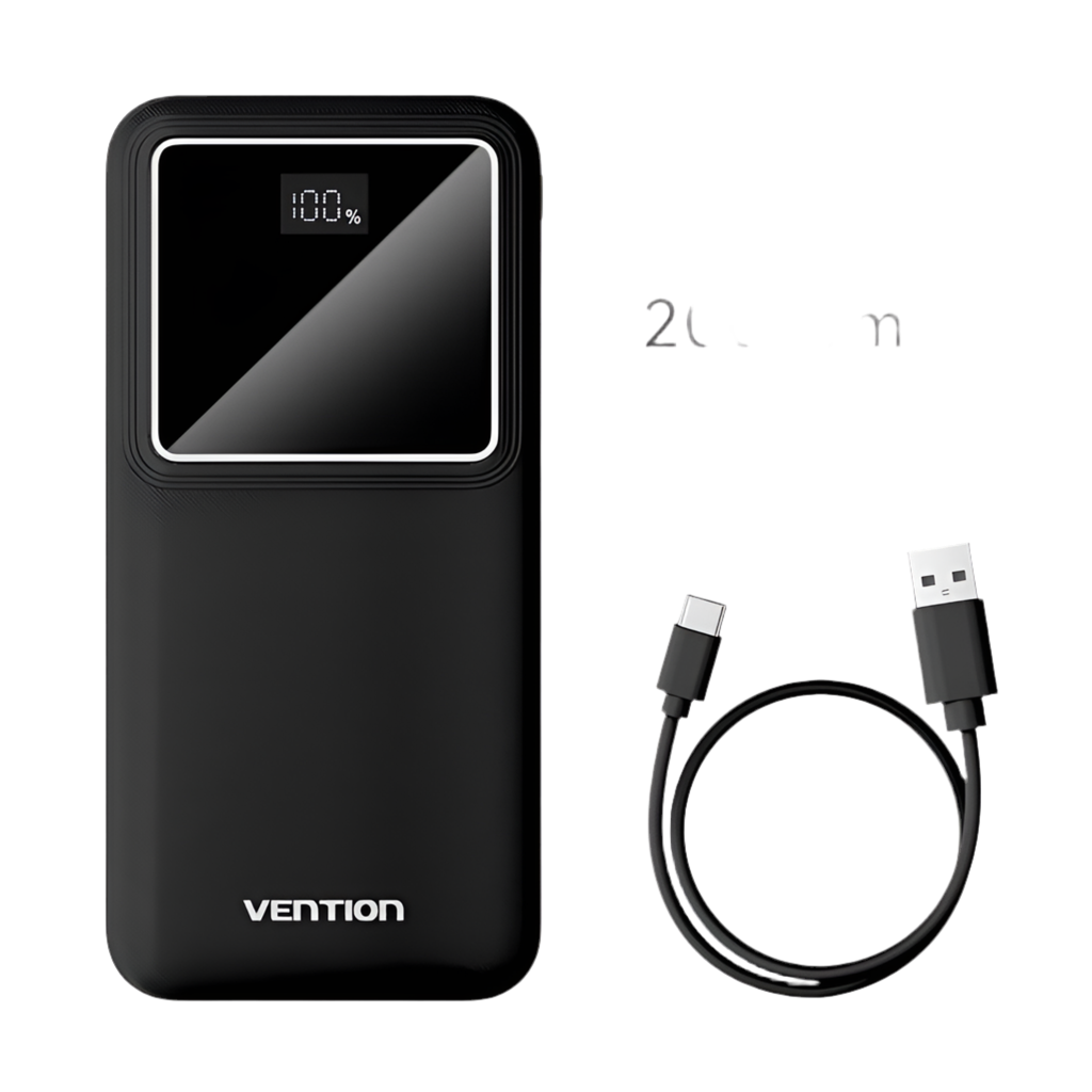 Vention 22.5W Fast Charge 20000mAh Power Bank – Ultra Portable Battery Charger for iPhone 15 Pro Max & Xiaomi