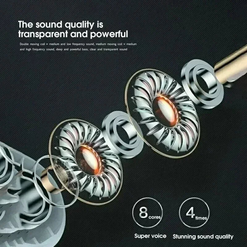 Pro 4 TWS Wireless Headphones – Waterproof Bluetooth 5.0 Earbuds with Mic, Compatible with Xiaomi & iPhone