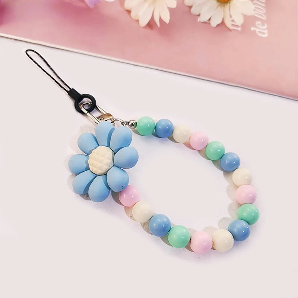 Colorful Macaron Anti-Lost Phone Lanyard for Women – Stylish Wrist Pendant & Key Chain