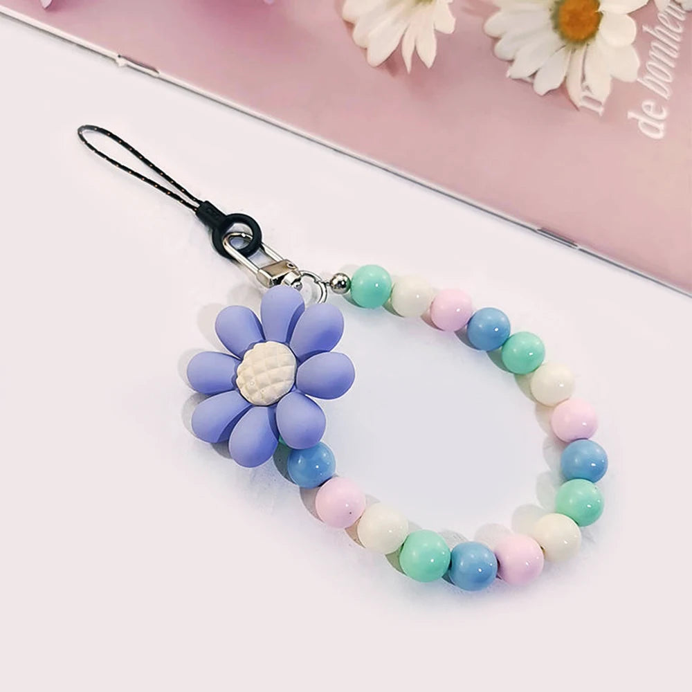 Colorful Macaron Anti-Lost Phone Lanyard for Women – Stylish Wrist Pendant & Key Chain