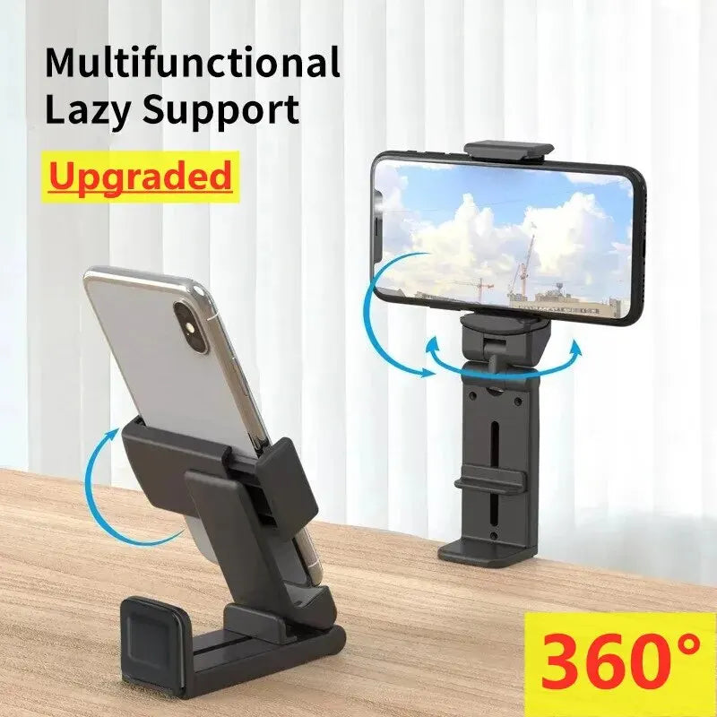 Portable Airplane Phone Holder & Travel Stand – Foldable, Adjustable, Rotatable Selfie Mount for Flights, Trains & Desk