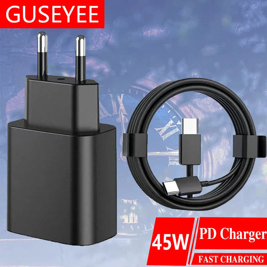 45W USB-C Fast Charger Adapter – High-Speed Mobile Phone & Tablet Charging Plug