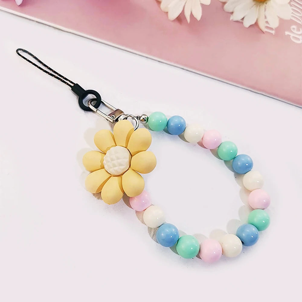 Colorful Macaron Anti-Lost Phone Lanyard for Women – Stylish Wrist Pendant & Key Chain