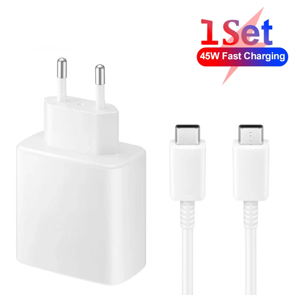 45W USB-C Fast Charger Adapter – High-Speed Mobile Phone & Tablet Charging Plug