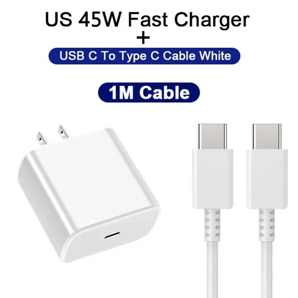 45W USB-C Fast Charger Adapter – High-Speed Mobile Phone & Tablet Charging Plug