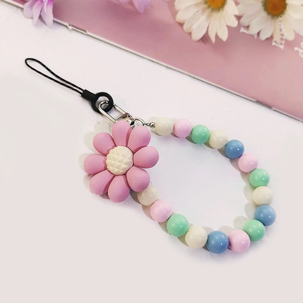 Colorful Macaron Anti-Lost Phone Lanyard for Women – Stylish Wrist Pendant & Key Chain