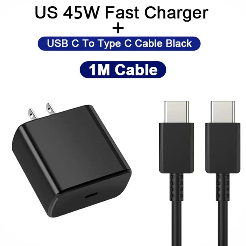 45W USB-C Fast Charger Adapter – High-Speed Mobile Phone & Tablet Charging Plug