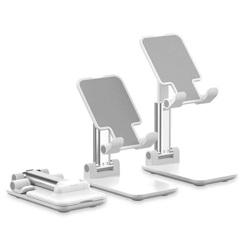 Foldable Mobile Phone & Tablet Holder Stand – Flexible, Adjustable Desktop Mount for All Devices