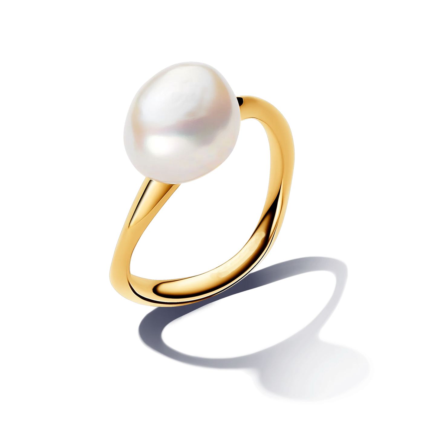 2025 New Release Women's 925 Silver Open Heart Ring with Pearl – Unique Irregular Wedding Fine Jewelry Gift